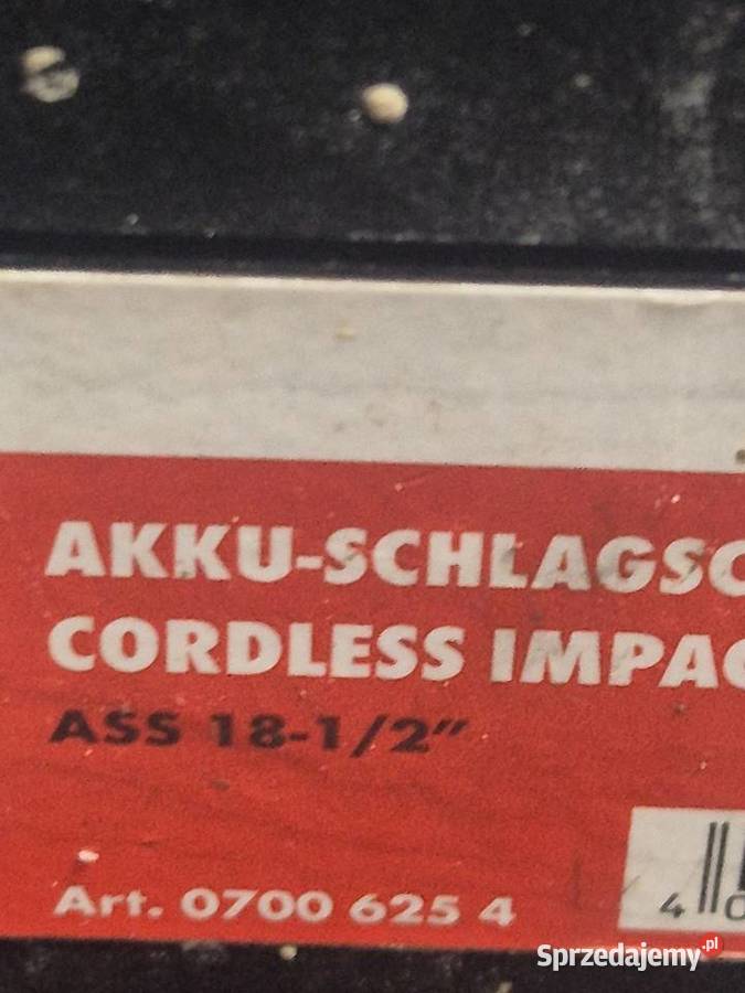 akumulatorowy klucz udarowy ASS 1812 CALA Poddębice sprzedam
