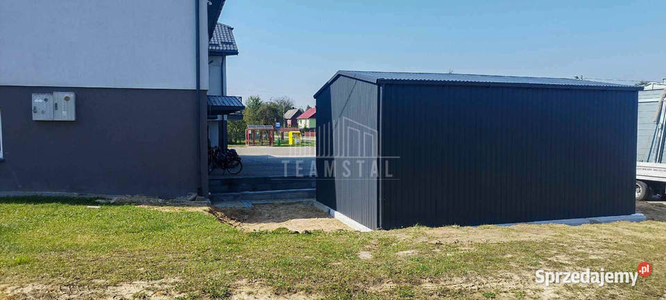 Garaż Blaszany Hala 4x5m Brama dwuskrzydłowa Płock