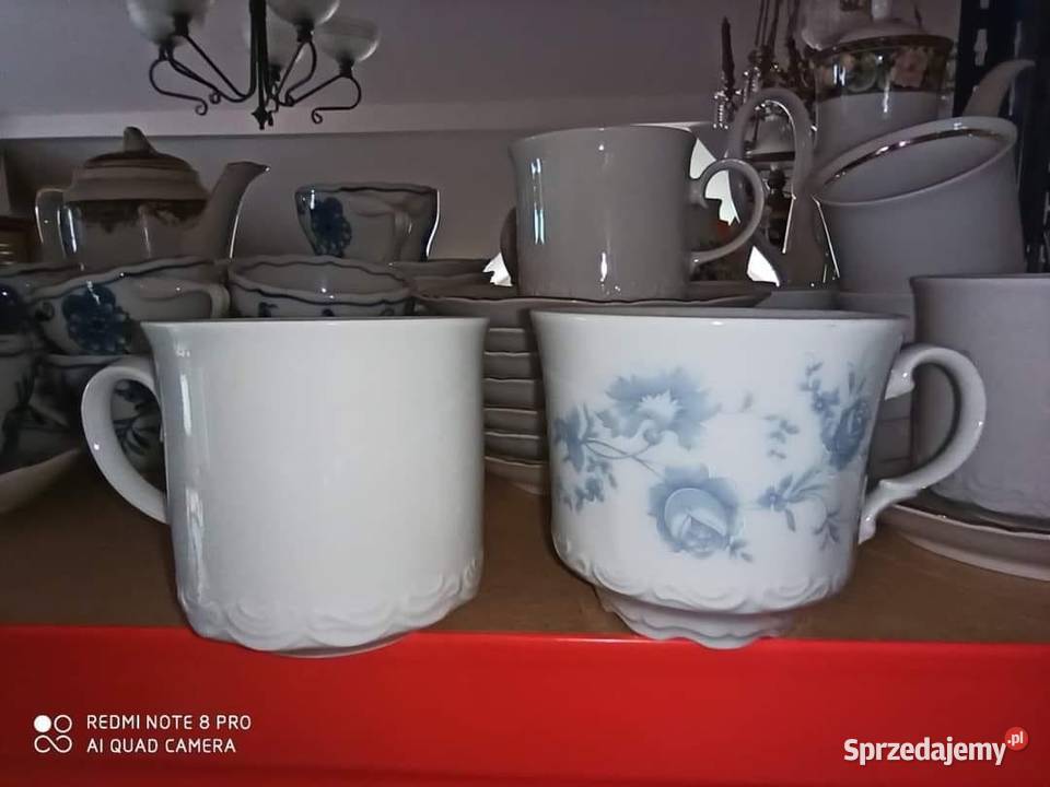 Filiżanka z błękitnymi kwiatkami Winterteich Gdańsk