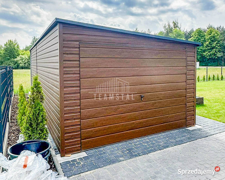 Garaż Blaszany 35x8m Wiata 1m Brama Uchylna Busko-Zdrój