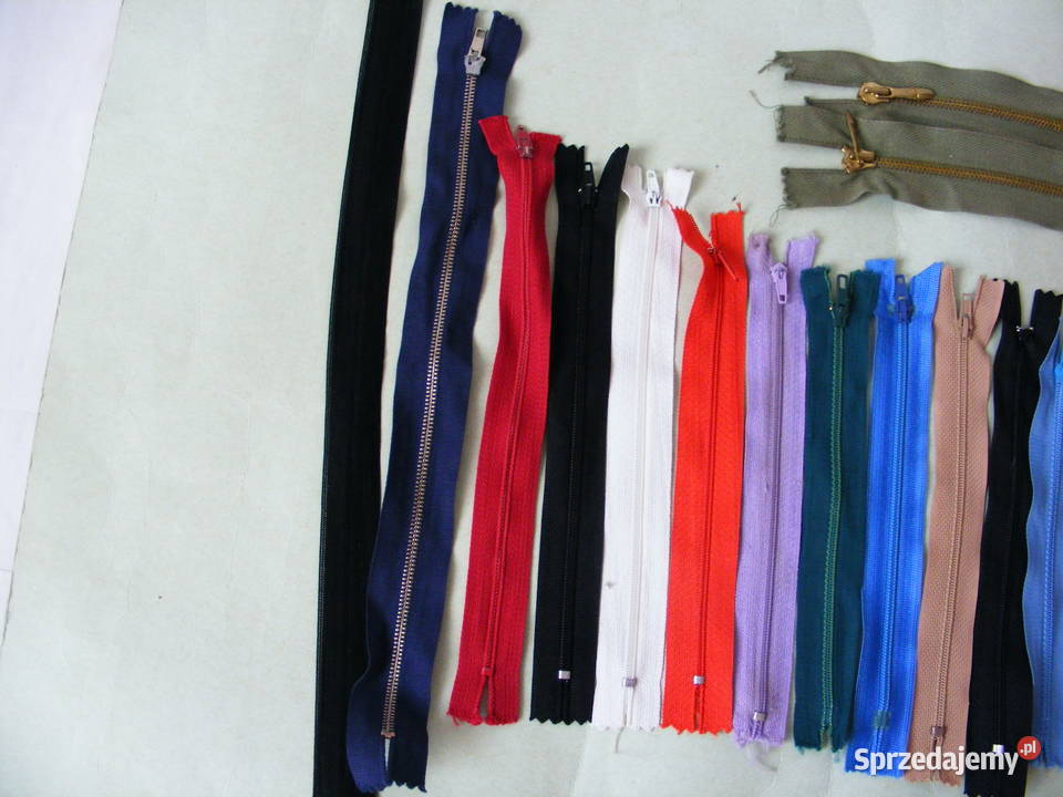 Zamki suwaki błyskawiczne nowe 22 sztuki Oborniki Śląskie sprzedam