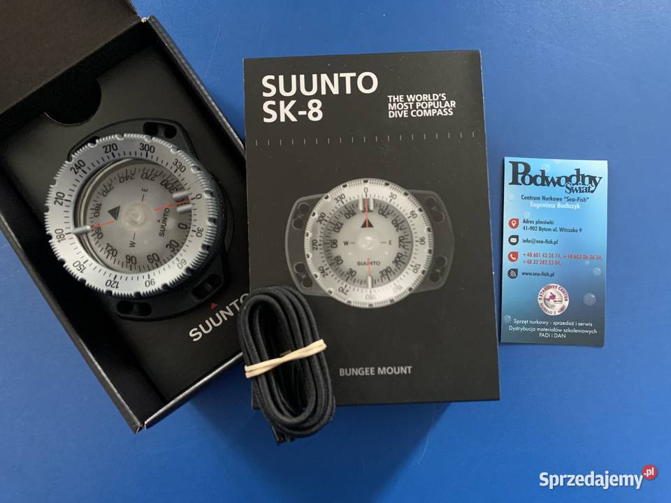 Kompas nurkowy SK8 Suunto mocowanie bungee gumki Nurkowanie Bytom