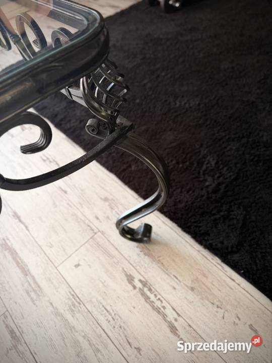 Ława kuta metaloplastyka z szybą 60cm sprzedam