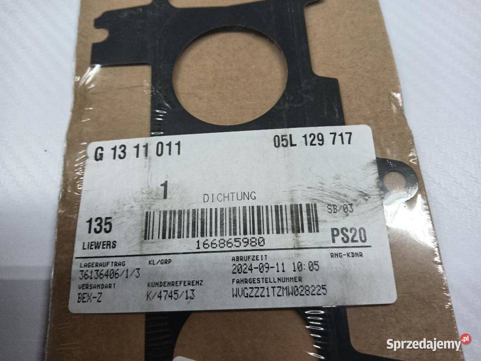 USZCZELKA KOLEKTORA WYDECHOWEGO AUDI A3 8Y