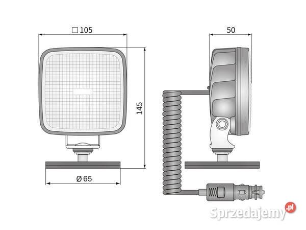 Lampa robocza LED 1600 lm przewód 8 m mocowanie Kamionna sprzedam