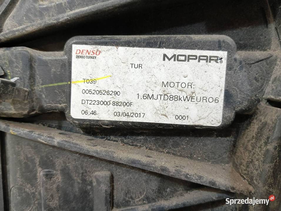 CHŁODNICA WODY INTERCOOLER KOMPLET WENTYLATOR 14 osobowe sprzedam
