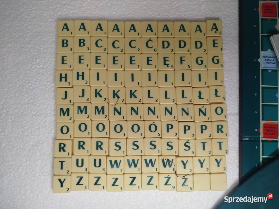 Gra Planszowa Scrabble polsku kompletne Zgierz