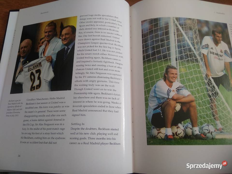 David Beckham by Lucie Cave książka Manchester sprzedam