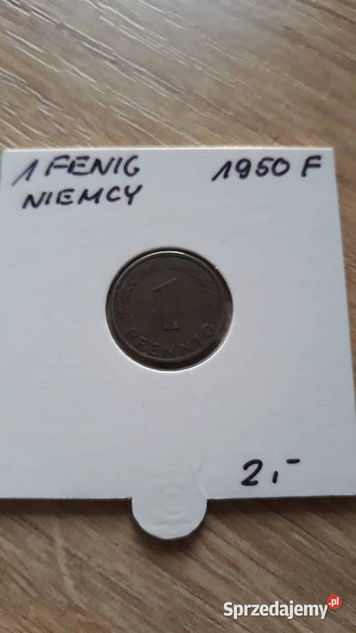 1 Fenig Niemcy 1950 r menF Numizmatyka Konin
