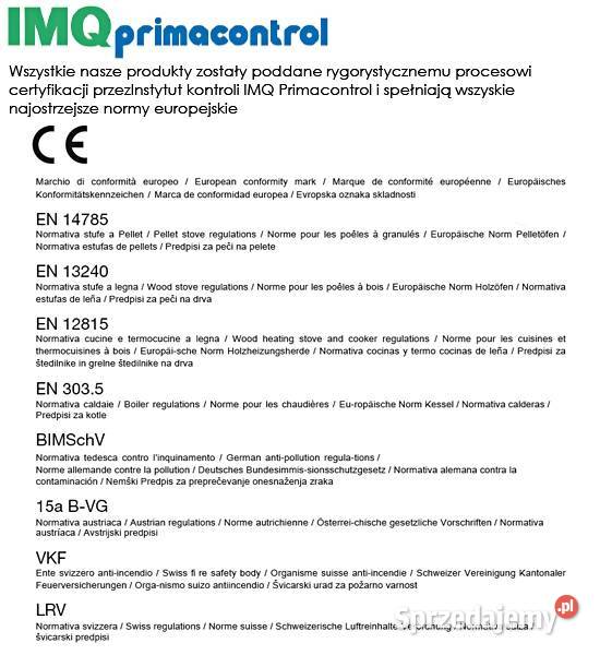 Piecyk na pellet piec Marisa z rozprowadzeniem stal