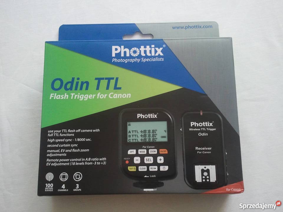 Wyzwalacz Phottix Odin TTL do lamp Canon Jaworzno