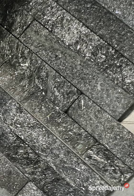 Kamień naturalny Quartz Czarny 10 x 35 0385 m2 Dom i Ogród Warszawa