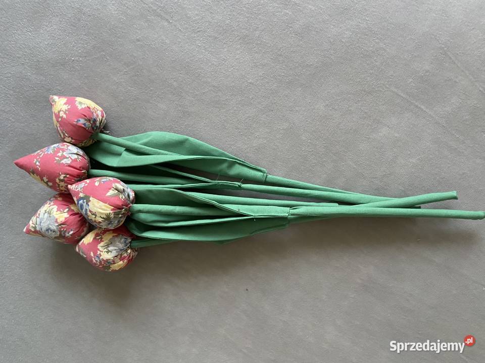 Rękodzieo tulipany materiałowe sprzedam