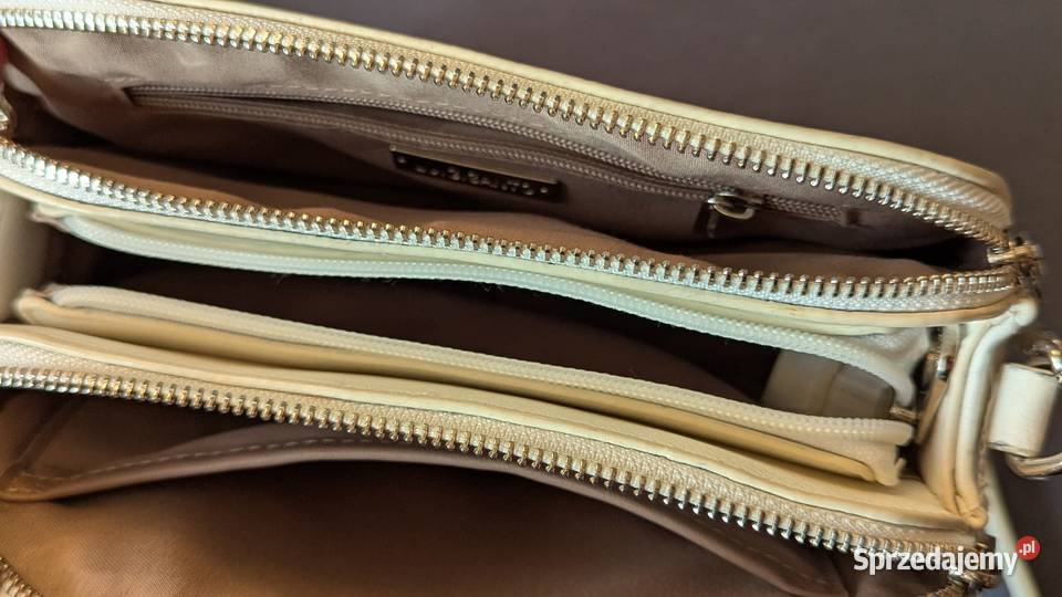 Torebka damska listonoszka trzykomorowa marki Białystok