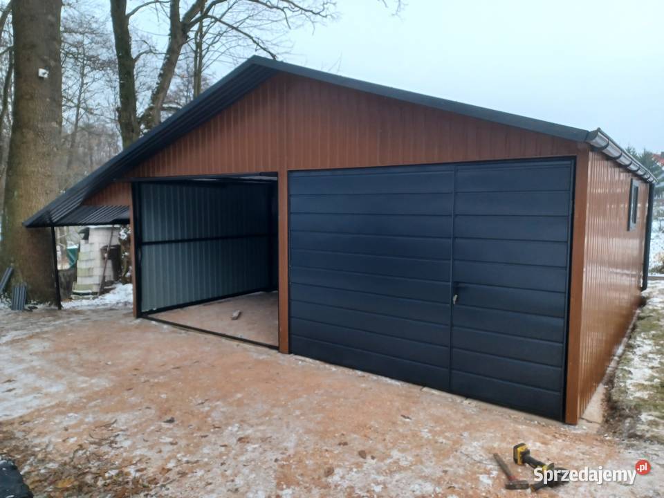 Garaż Blaszany DREWNOPODOBNY 9x6 Garaże Blaszane Jasło