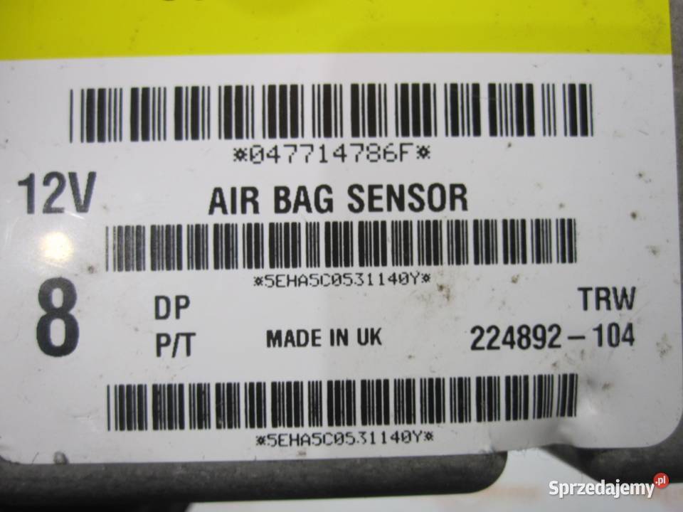 TOYOTA AYGO moduł AIRBAG 891700H130 Kielce