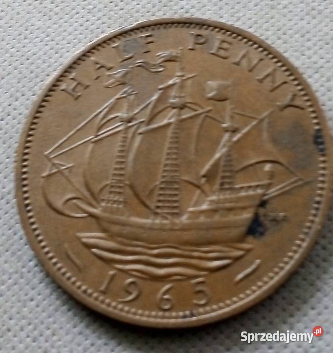 WIELKA BRYTANIAHALF PENNY1965 r mazowieckie Legionowo