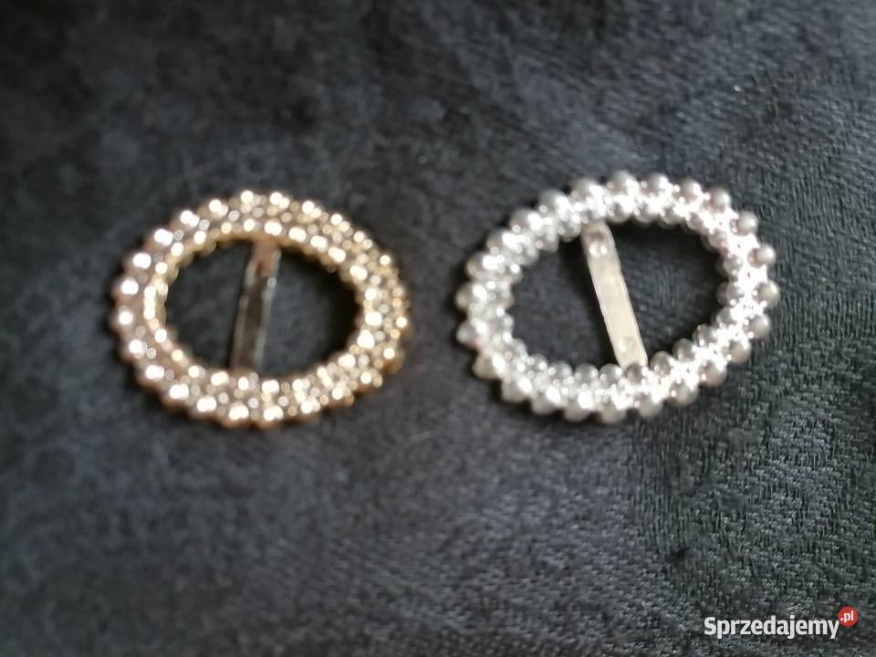 Klamerka do paska plastikowa złota i srebrnaDwie Łódź