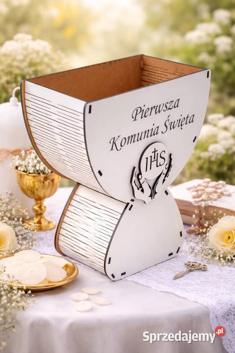 Biały kielich komunijny XL 25 Wielkanoc Gorzów Wielkopolski