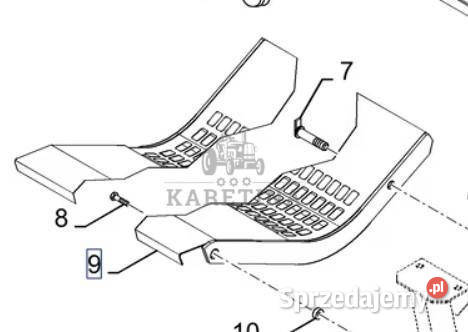 Holland CR9080 Ruszt Krata Odrzutnika CZĘŚCI