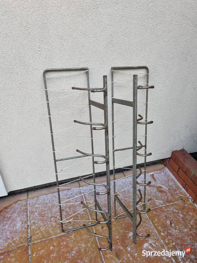 Wieszaki 2 sztuki metalowe z okresu PRL z 101cm Lublin