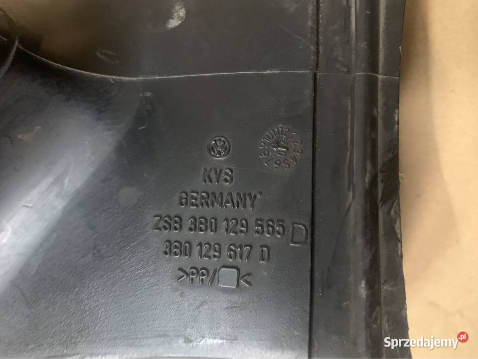 Wlot powietrza 3B0129565 vw passat b5 FL zachodniopomorskie Szczecin sprzedam