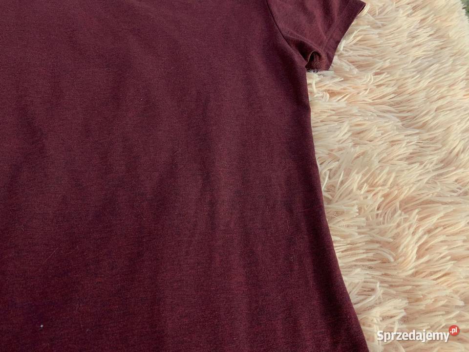 Tshirt koszulka bordowy fioletowy burgundowy