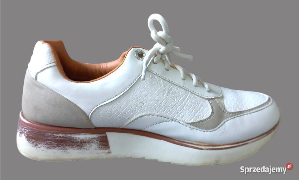 Damskie białe klasyczne niskie sznurowane Obuwie sportowe Chrzanów