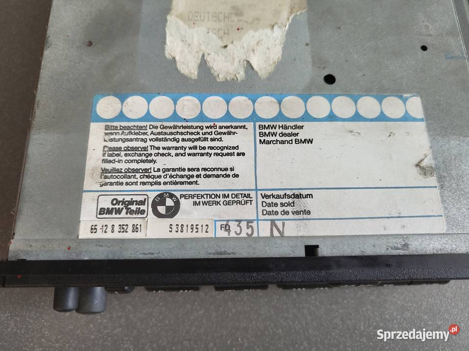 BMW RADIO REVERSE RDS 8352861 7644836340 łódzkie Rawa Mazowiecka