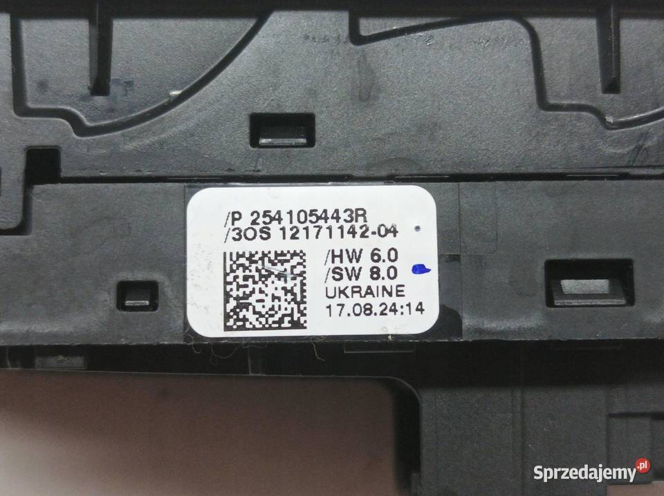 PRZEŁĄCZNIK SZYB 254105443R 254218388R Dacia Panele sterowania, przełączniki