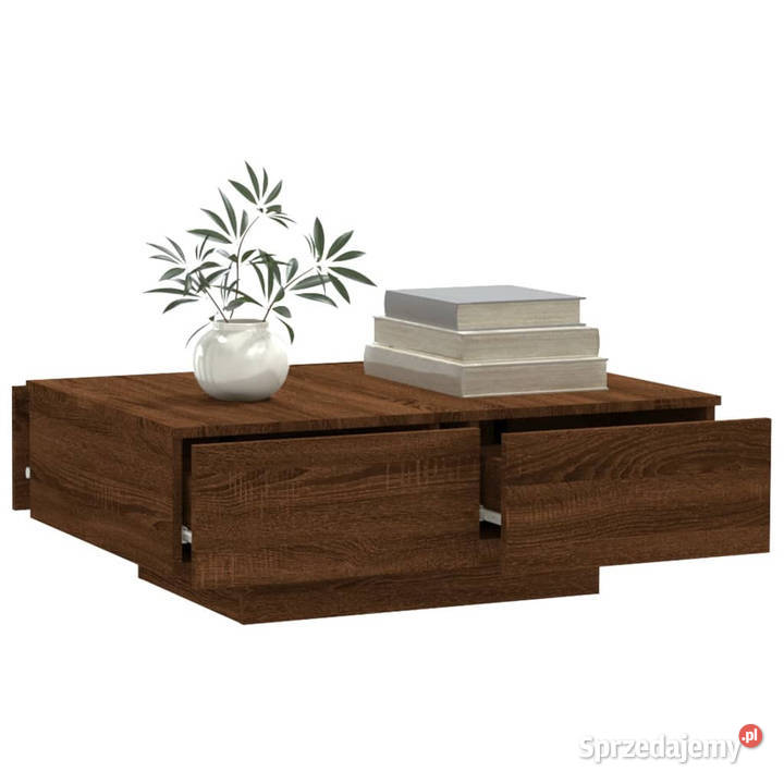 Stolik kawowy brązowy dąb 90x60x31 WM815197 Warszawa