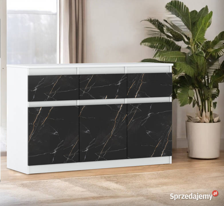 Komoda Pojemna Szafka 3 Szuflady Salon Sypialnia 120cm