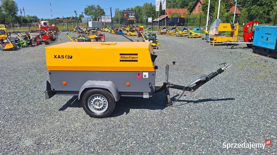 Kompresor Śrubowy Sprężarka ATLAS COPCO XAS 67 Trzebnica sprzedam