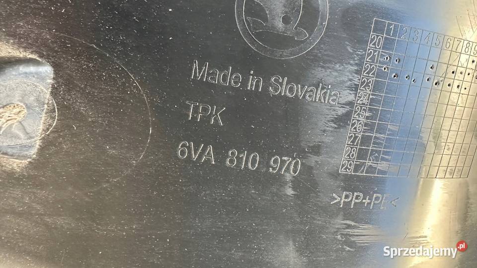SKODA FABIA IV NADKOLE PRAWE TYŁ TYLNE 6VA810970 Gorzów Wielkopolski sprzedam