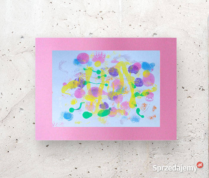 pastelowa abstrakcja dekoracja na ścianę Wyposażenie wnętrz Częstochowa