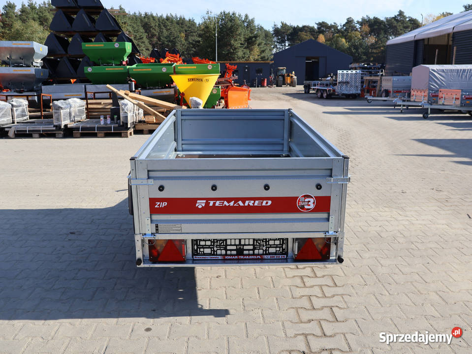 Przyczepka samochodowa 201x107 DMC 750 spawana Burtowe i plandeki