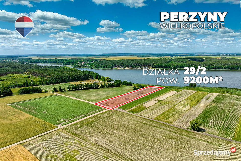 Działka inwestycyjna Jeziorem Zbąszyńskim Perzyny