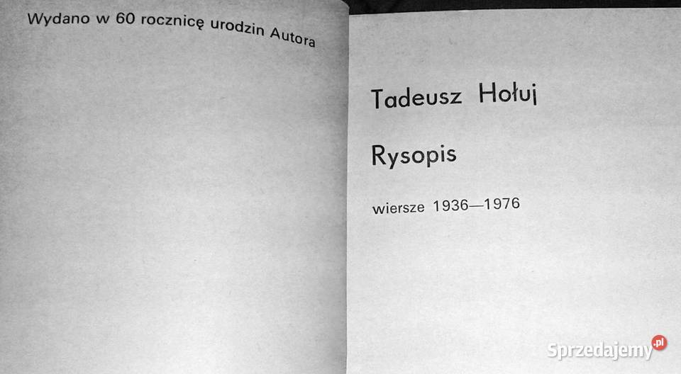 Rysopis Tadeusz Hołuj Chełm