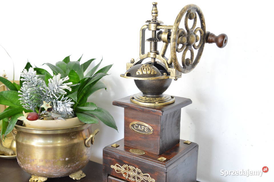 dębowy duży MŁYNEK do kawy niemiecki b stary Jastrzębie-Zdrój