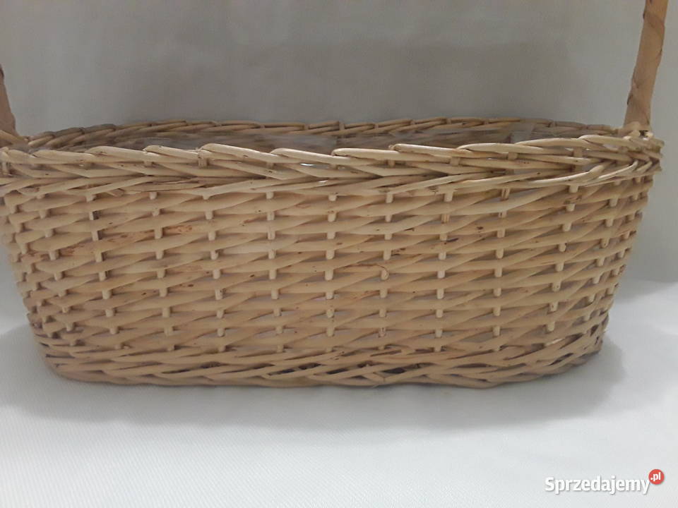 KOSZYK STOJACY OZDOBNY wiklina osłonka na kwiaty lubelskie Zamość