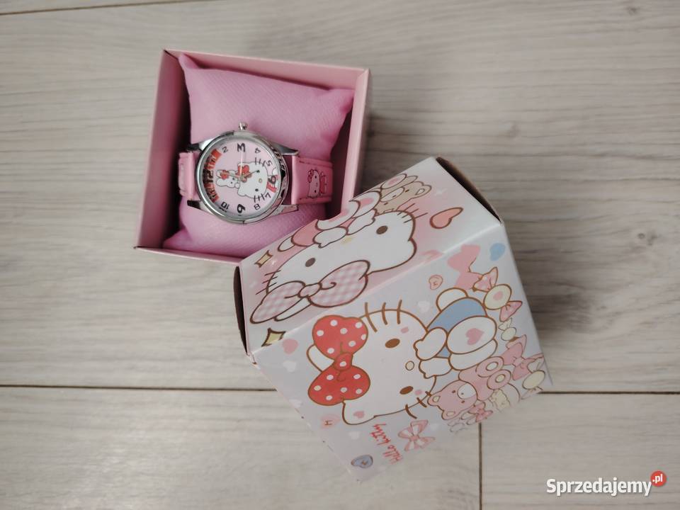 Zegarek Dziecięcy Dziewczynki Hello Kitty Różowy Zegarki i Biżuteria Żyrardów