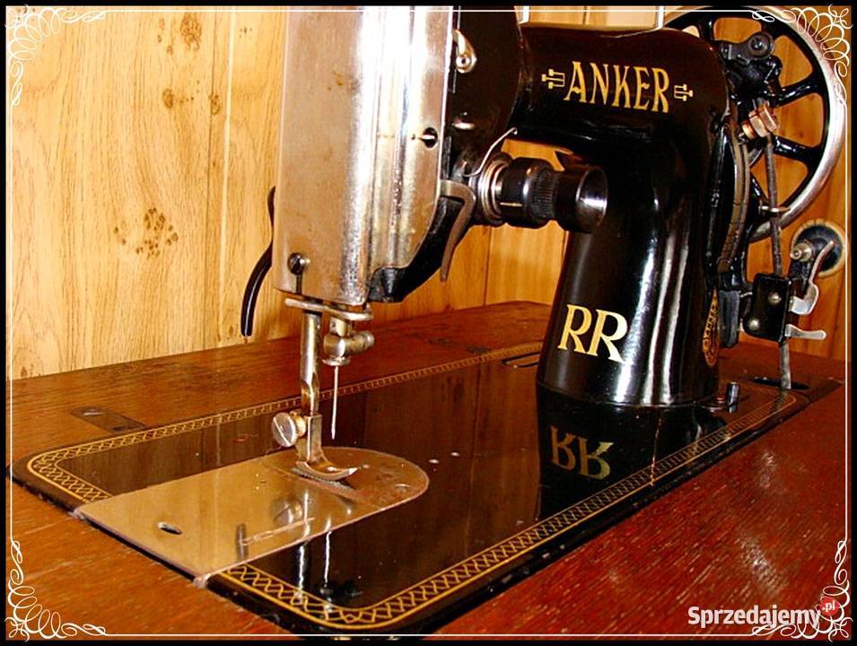 Zabytek Stara maszyna do szycia Anker z