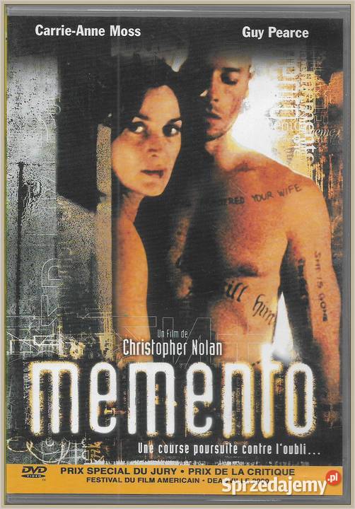Christopher Nolan Memento 2000 DVD Memento Krynica-Zdrój