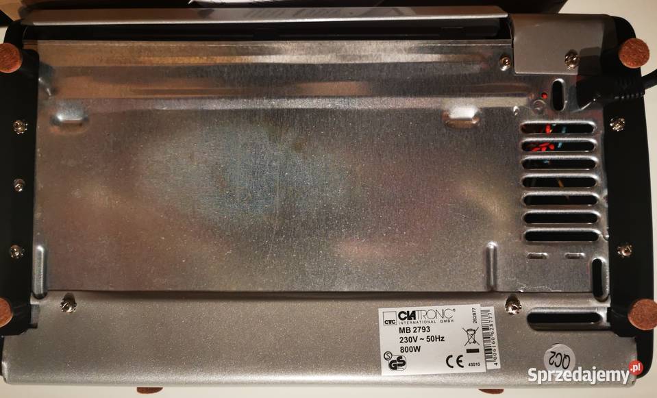 Mini Piekarnik Opiekacz Clatronic Mb 2793 800 W wolnostojące Poznań sprzedam