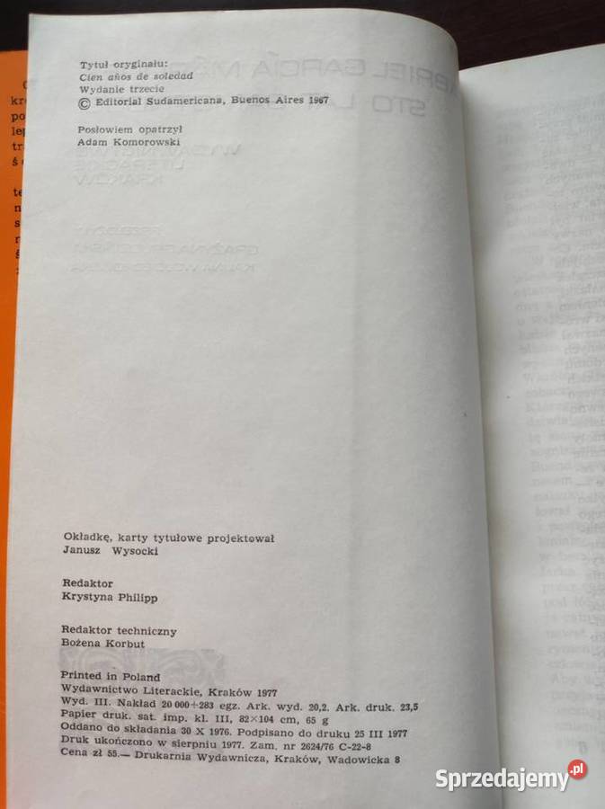 Sto lat samotności Cien aos de soledad Gabriel świętokrzyskie Kielce