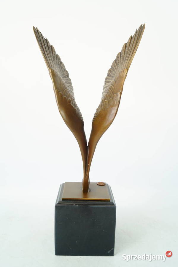 Skrzydła gołębia figura z brązu Gołąb pokoju Antyki Gizałki