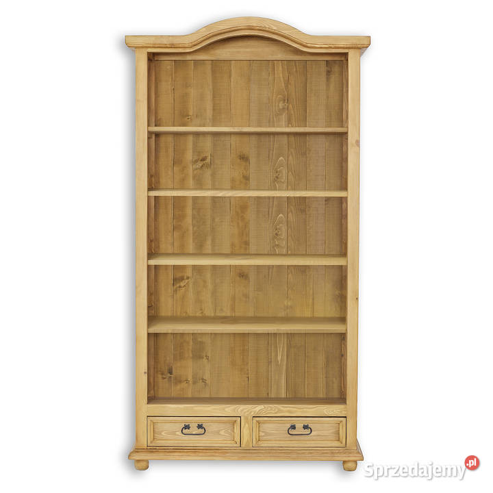 Duży regał na książki sosnowy producent mebli Szafy, regały, półki Maków Podhalański