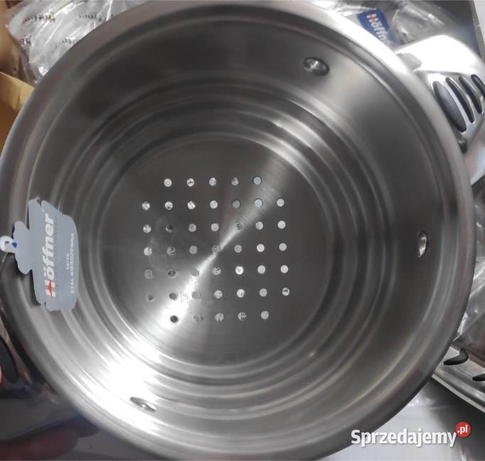 Komplet garnków Hoffner 16el garnki stalowe z Łódź