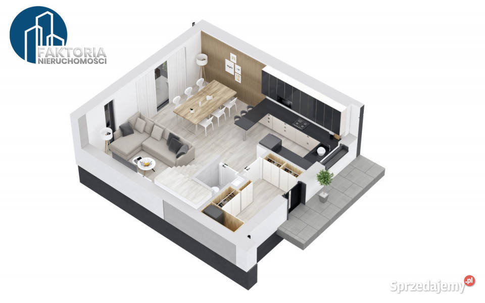 sprzedaży domu szeregowego Grabówka 90m2 mieszkalny