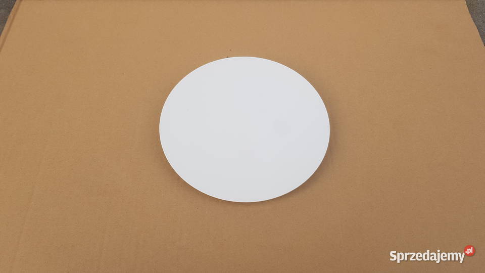 Nakrętka płaska dekoracyjna do lamp M10x1 BIAŁA